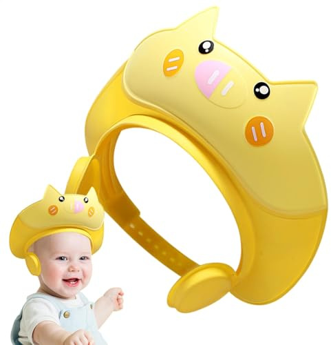 Shower Visor for Kids, Baby Bathing Cap, Adjustable Toddler Shampoo Shield for Eye and Ear Protection, Safe, Soft, Comfortable Material Hassle Bath Time