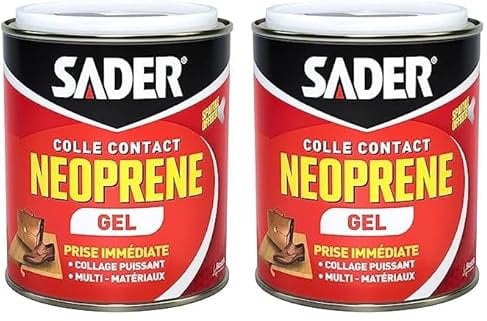 Sader Colle Contact Néoprène Gel Boîte 750 ml (Lot de 2)