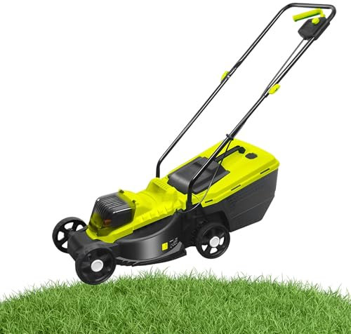 SHAHRYAR Electric Lawn Mower,Cordless Lawn Mower,30/50/70 Mm 3 Adjustable Cutting Heights,With 45l Large Grass Box, For Lawn Mowing, Park Greening, Etc