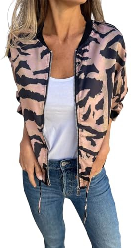 Uwdiohq Veste pilote zippée pour femme Manteau Blanc veste steampunk Vestes De Randonnée Homme Blouson Harrington Moto Femme Homologué Rose Saharienne Kaki Jeans Longue Simili Cuir Printemps