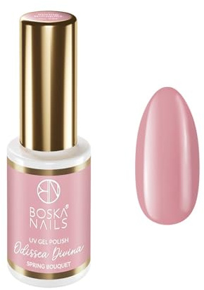 Boska Nails Smalto Ibrido 6 ml Odissea Divina 544 Spring Bouquet UV LED Gel Polish Rosa Scuro Lunga durata Brillantezza