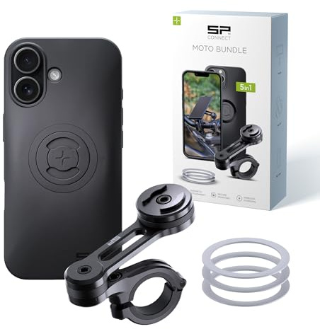 SP CONNECT Moto Bundle | SPC+ | kompatibel mit iPhone 17 | Handyhalter für Motorrad Bike Moped Roller | Gadget Halterung für Navi