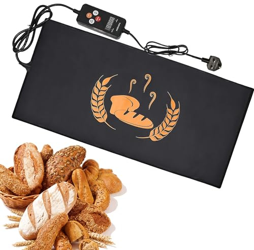 Bread Proofer Warming Mat 53x25cm: TVOOD Sourdough Starter Warmer Mat with 70-120℉ Adjustable Temperature Waterproof PVC Bread Heating Pad for Baking Dough Rise Food Drink Warm