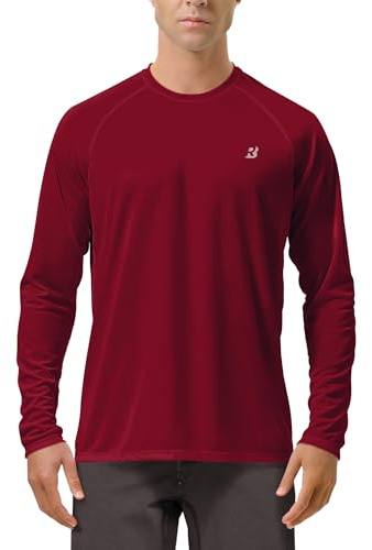 Roadbox Herren UV-Schutz Shirt, UPF 50+ Rashguard T-Shirt, Schnelltrocknend Leicht Langarmshirt für Surfen Angeln Wandern