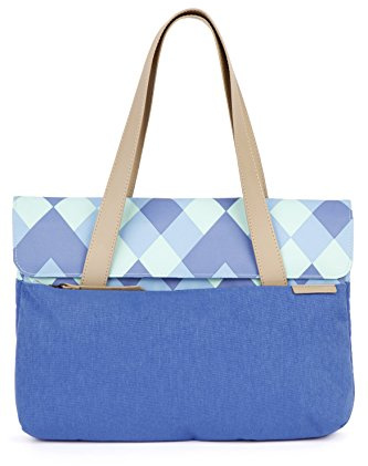 STM Grace, Women's Deluxe Laptop Sleeve for 13-Inch MacBooks and Ultrabooks - Blue Diamonds (stm-114-107M-19)