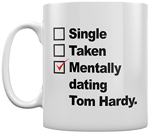 Grindstore Kaffeebecher Mentally Dating Tom Hardy weiß