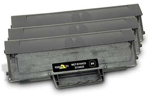 YELLOW YETI MLT-D1042S Tonerkartusche Kompatibel mit Samsung ML-1660 ML-1661 ML-1665 ML-1666 ML-1670 ML-1675 ML-1860 ML-1865 SCX-3200 SCX-3205 SCX-3205W Schwarz, 3 Stück