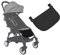 21cm Kinderwagen Verlängerung Fußstütze Universal Fußstütze Extended Seat Pedal Kinderwagen Fußstütze Zubehör für Yoya VOVO Kinderwagen(Black)