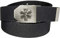 Rettungsdienst-Gürtel Emblem Flaschenöffner in Gürtel-Schnalle | Star of Life-Edition schwarz | universal verstellbar 150cm | Männer Herren Frauen Damen Kinder | Einsatz Koppel | Not-Arzt