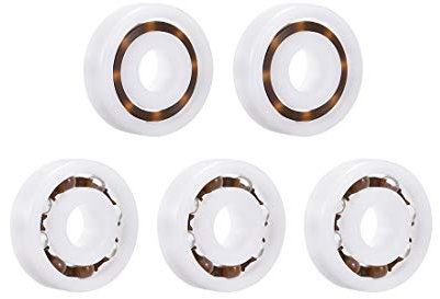 sourcing map 5Stk. 6200 Kunststoff Lager 10mm x 30mm x 9mm Glaskugel Nylon Käfig