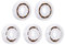 sourcing map 5Stk. 6200 Kunststoff Lager 10mm x 30mm x 9mm Glaskugel Nylon Käfig