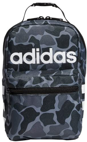 adidas Santiago 2 - Bolsa térmica para almuerzo unisex para adultos, diseño de camuflaje, color gris y blanco, talla única, Santiago 2