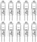 Lampadine alogene G4 20W 12V T3 Bianco Caldo Dimmerabile (Confezione da 10)