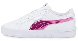 PUMA Mädchen Jada Holo Jr Sneaker, Puma White Puma Silver, 37.5 EU