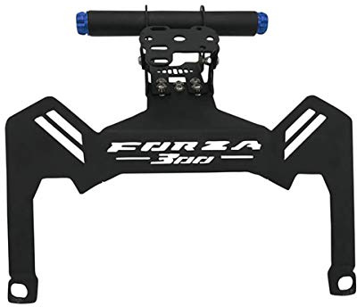 LongGreat Fahrzeughalterungen Motorrad GPS Handyhalter Halterung Halter Fit Für Honda Forza 125 300 2017-2020 (Blau,Forza 300)