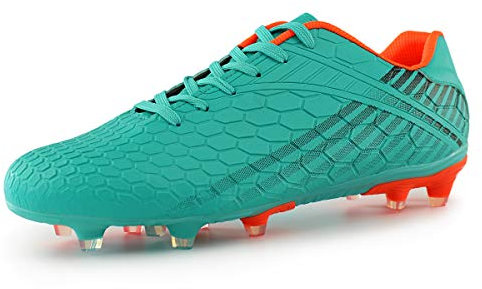 Hawkwell Fußball Herren High Top Spike Cleats Trainingsschuhe Fußballschuhe Grün,EU 40