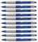 Schneider Loox Druckkugelschreiber, blau, Strichstärke M (10er Set, Blau/Translucent)