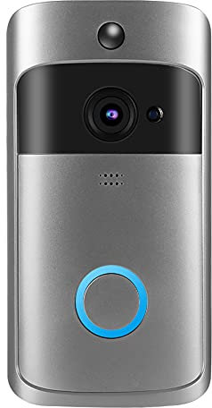 Ejoyous Türklingel mit Kamera Kabellos, Haustürklingel Ring Doorbell Wireless WiFi 6800 mAh Akku Zwei-Wege-Audio mit PIR-Bewegungsmelder Nachtsicht Wasserdicht