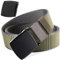 TENINE Gürtel für Herren Frauen, Herrengürtel Umkehrgürtel Doppelseitiger Muster Lässige Unisex Taktischer Gürtel Einstellbare Metall & YKK Schnallen, 1 Gürtel 2 Farben (Grau-Armee Grün)