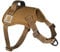 Carhartt Nylon-Ente, kein Ziehen, voll verstellbares Hundegeschirr mit schnell kontrollierbarem Griff und reflektierenden Akzenten, Carhartt Braun, Größe L