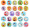 OOTSR 24 Pcs Animal Fridge Magnets for Whiteboard Locker, Round Watercolor Cute Refrigerator Magnets for School Classroom Home Office Decor