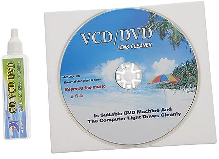 Homoyoyo Cd Dvd Player Cleaner Kit Set with Cleaning Disc for Enhanced Sound Quality and Longevity for Home Audio Systems and Car Stereos