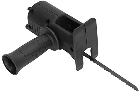 Säbelsägen-Aufsatzsatz, Sägebohrer-Aufsatz, ABS-Säbelsägen-Aufsatz, Kettensägen-Adaptergriffsatz für Akku-Bohrmaschine mit Klingen für Stichsägen Zum Schneiden von Metall und Holz
