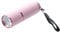 zabeto Outdoor Mini-rosa Gummi beschichtete 9-LED Taschenlampe