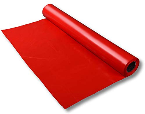 VEPATIM LDPE-Folie Dekofolie Tischdecke rot opak 2300mm x 50m 100my