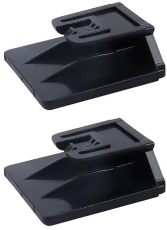 Clip Supporto per T.pass - 2 Pezzi Clip per Telepedaggio 2019 Sistema di Fissaggio Removibile, 3 x 3 cm, Porta T.pass per auto,Clip di supporto per Telepedaggio (modello T.Pass 2019) per auto, Nero