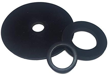 Solid Neoprene Rubber Washer - Size; 2mm Thick - 38mm Inside Diameter x 50mm Outside Diameter