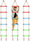 HYGRAD Outdoor Climbing Ladder Rope Dangling Kids Climbing Ladder Activities Fun Outdoor Kids Play Childrens Garden Play Equipment (Climbing Ladder)