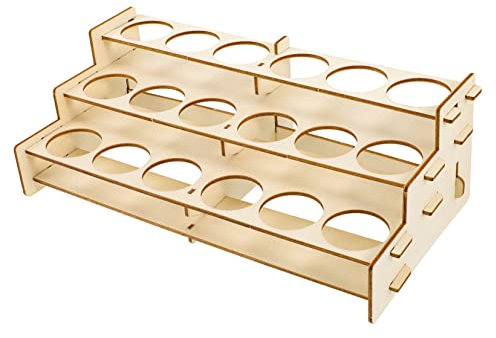 HOMSFOU Lackregal Organizer Holz Für Malprojekte Fächer Für Farben Und Pinsel Und Langlebig Zur Aufbewahrung Von Malutensilien Und Kunstbedarf