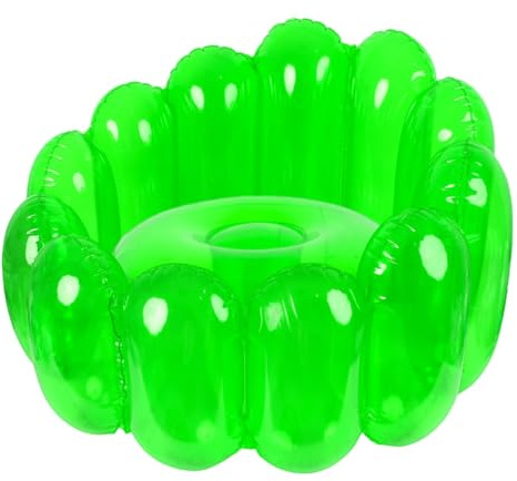 Aufblasbarer Stuhl, transparenter aufblasbarer Stuhl aus PVC für den Außenbereich – Sofasitz, maximale Belastung 250 lbs, Kino-Stühle, Pustühle, für Schlafzimmer, auffällige Dekoration: