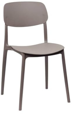 WS DESIGN Sedia Moderna Polipropilene Ristorante Tortora MOD. Ortigia