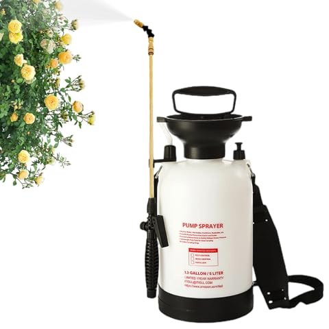 Pulverizador de bomba | Pulverizador de agua a presión de jardín, pulverizador manual portátil para rociar plantas, proyectos al aire libre, patio, hogar, riego de flores, camping, limpieza