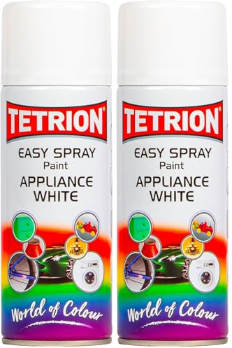 Tetrosyl LTD TETEAW406 Spray Paint Appliance White,Chrome,0.30 Liters (Pack of 2)