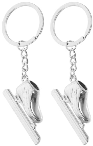 BAZEITFLOW Rollschuh Schlüsselanhänger Geschenk zum Geburtstag aus Zinklegierung 2 Stück Kreative und Dekorative Schlüsselanhänger für Auto und Handtasche
