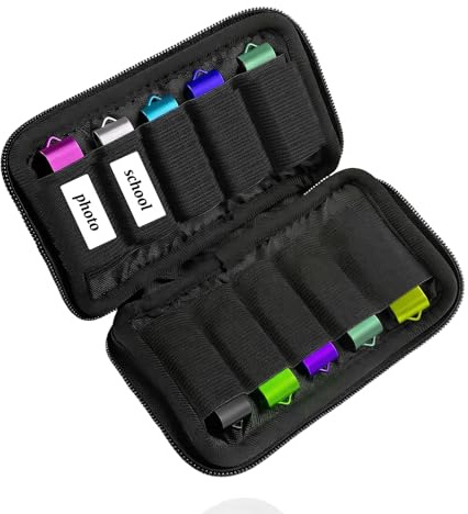 USB Storage Case,10 Slot USB Case USB Flash Drive Storage Case,for SanDisk/SamData/Sam-sung USB C Jump Drive Memory Stick,Zip Drive,Thumb Drive,SD Card (Black)