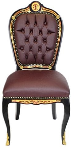 Casa Padrino Luxus Barock Stuhl Boulle Collection - Luxus Schreibtisch Stuhl
