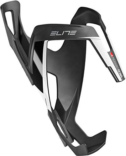 ÉLITE Elite Vico Carbon Fibre Cycling Bottle Cage (Matte Black/White)