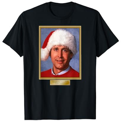Warner Bros. Christmas Vacation Hallelujah Weihnachten T-Shirt für Damen & Herren, Kurzarm, Schwarz, S