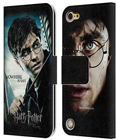 Head Case Designs Offizielle Harry Potter Potrait Deathly Hallows VII Leder Brieftaschen Handyhülle Hülle Huelle kompatibel mit Apple iPod Touch 5G 5th Gen
