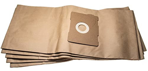 vhbw 5X Filtersack kompatibel mit Protool Festool VCP 320 E Absauggerät - 66,25cm x 29,65cm braun