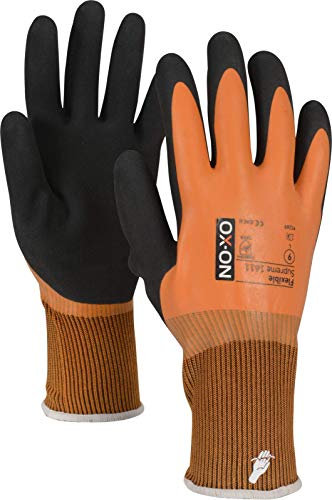 OX-ON HandschuhMan Flexible Supreme 1611, wasserdichte Handschuhe Größe 8-12 (8/M)