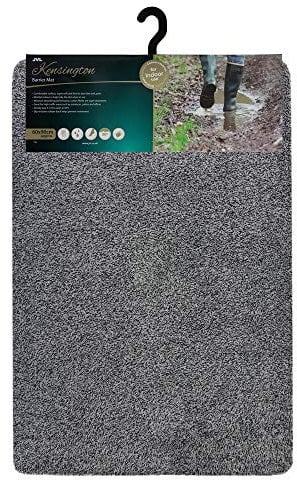 JVL Kensington Barrier Door Mat, Grey, 60 x 90 cm, Large