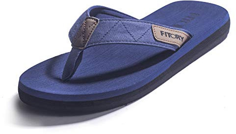 FITORY Infradito Uomo Estate Flip Flops Scarpe da Spiaggia e Piscina Comode Blu Taglia 40 EU