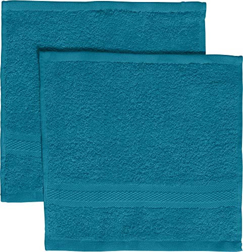REDBEST Seiftuch 2er-Pack Chicago Petrol Größe 30x30 cm - saugstark, strapazierfähig, ideal für Reisen, Sport (weitere Farben)