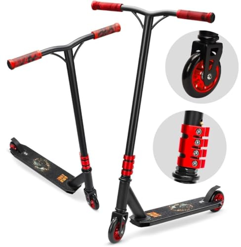 BOLDCUBE Deluxe Stunt Roller | Freestyle Scooter mit ABEC 9 | 6+ J. | Für Kinder Jugendliche und Erwachsen