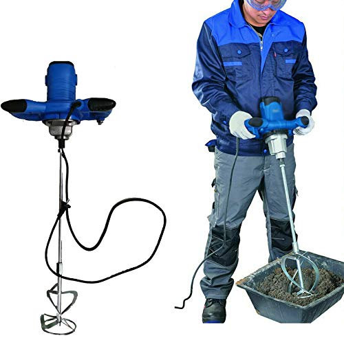 Mörtelrührer Rührwerk für Farbe,Putz & Estrich,Mörtelrührer (Handrührwerk, 2600W, Drehzahlregulierung, 6-Gang-Getriebe, ergonomisch, Rühreraufnahme: M14)